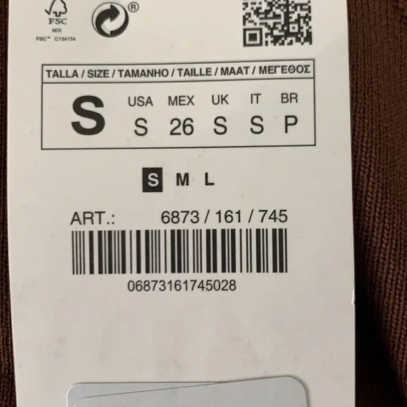 ZARA CUT OUT KNIT TOP - Picture 5 of 5